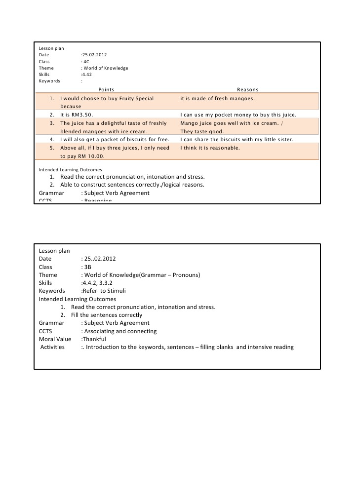 Lesson Plan | PDF | Career & Growth