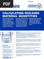 Wickes Calculating Building Materials Good Practice Leaflet 13