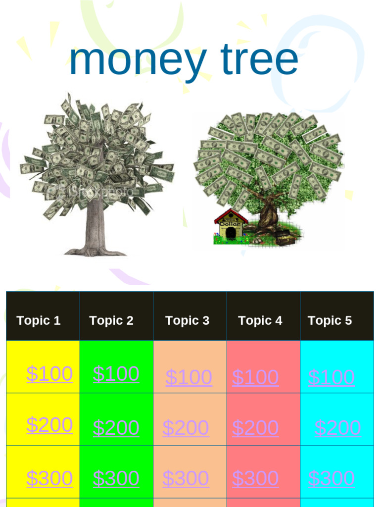 Money Tree Quiz: Colors and Quantities | PDF