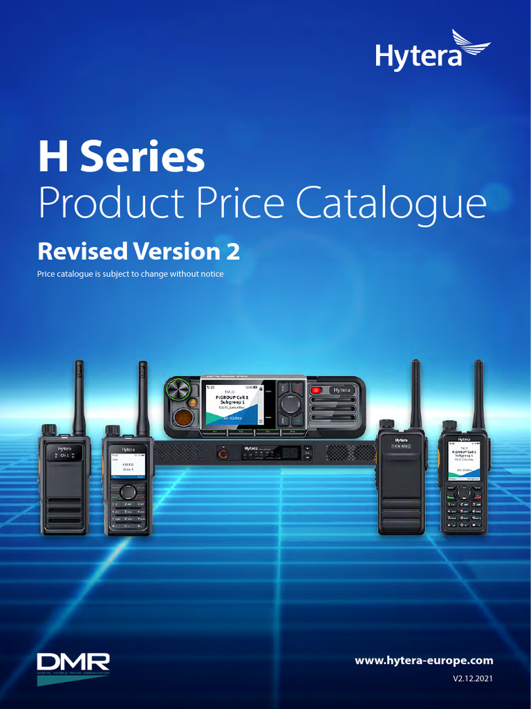Hytera H Series Price Catalogue V2 | PDF | Electronics | Information ...