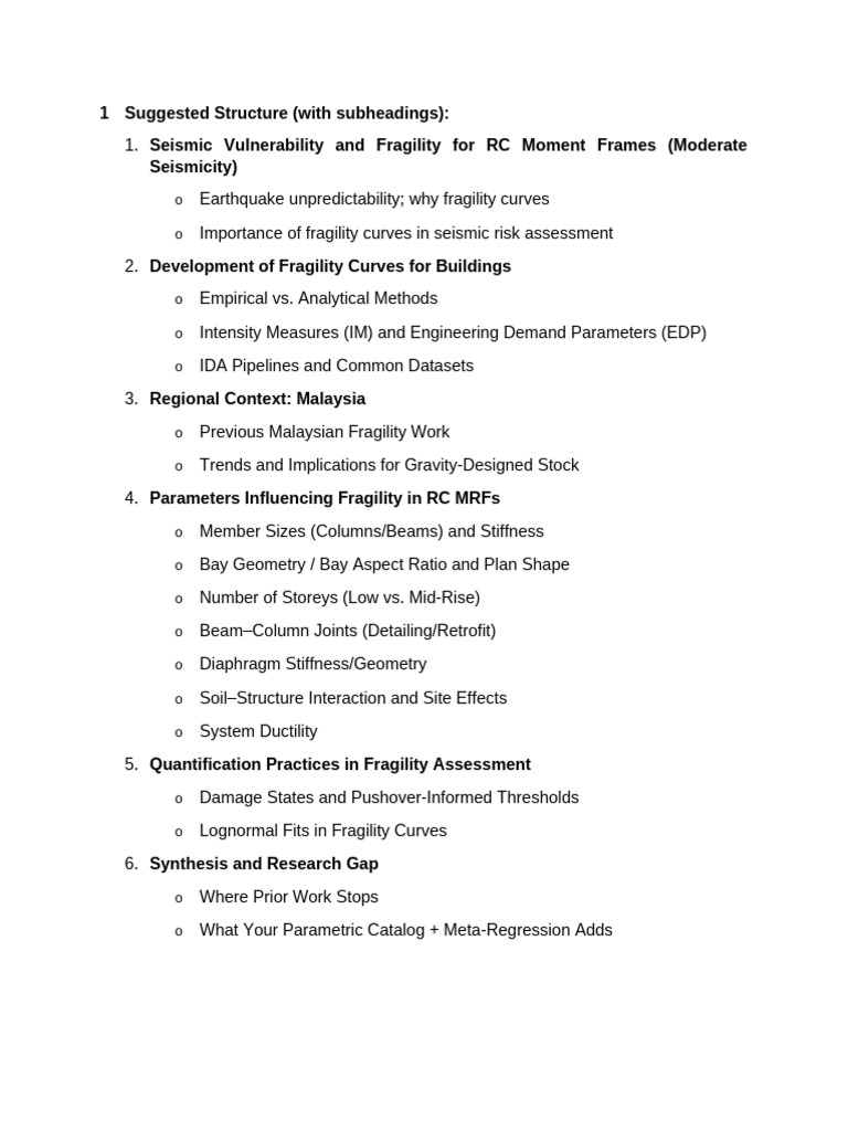 Seismic Fragility of RC Moment Frames | PDF