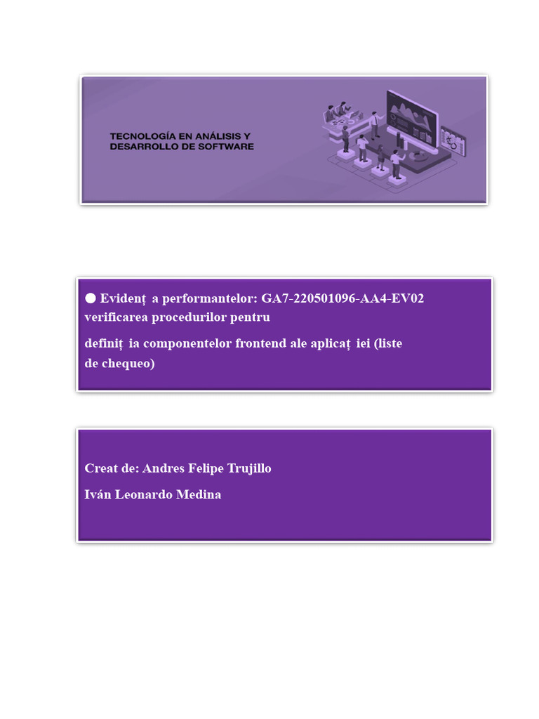 GA7-220501096-AA4-EV02 Verificarea Procedurilor Frontend | PDF