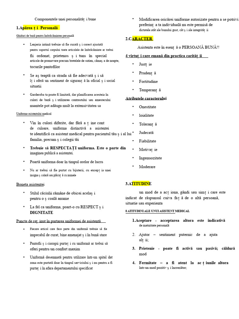 Componentele Unei Personalită I Bune: Pentru Suportul Corpului Toate ...