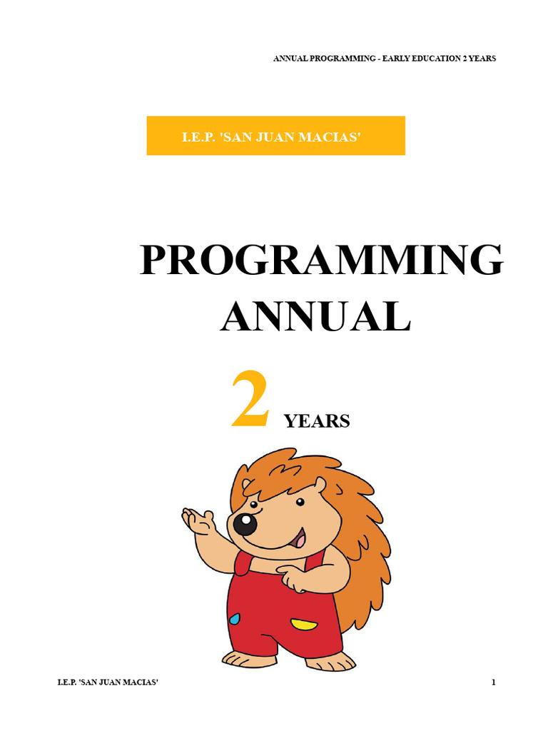 Early Childhood Education Programming Guide | PDF | Learning ...