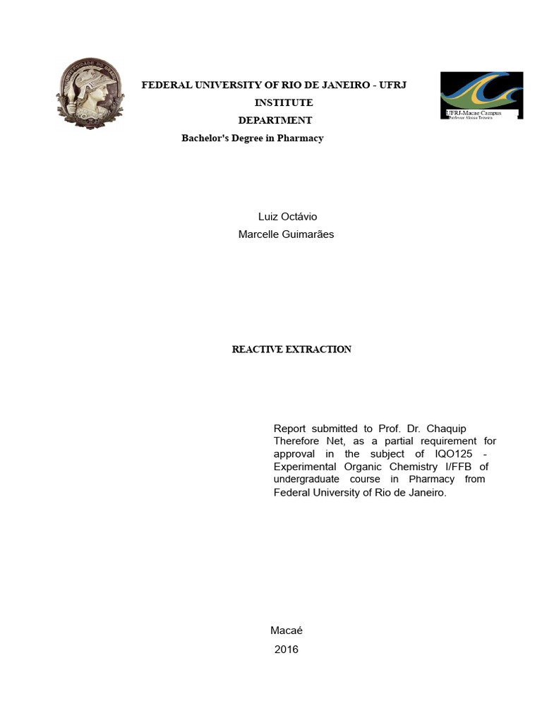 Reactive Extraction in Organic Chemistry | PDF | Solubility | Solvent