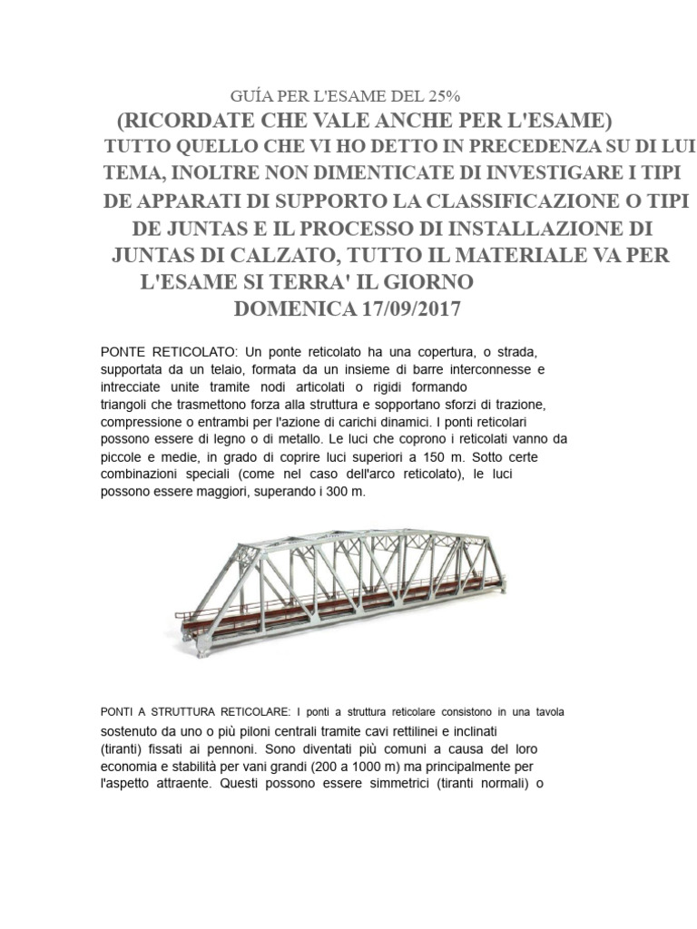 Ponte Reticolare | PDF