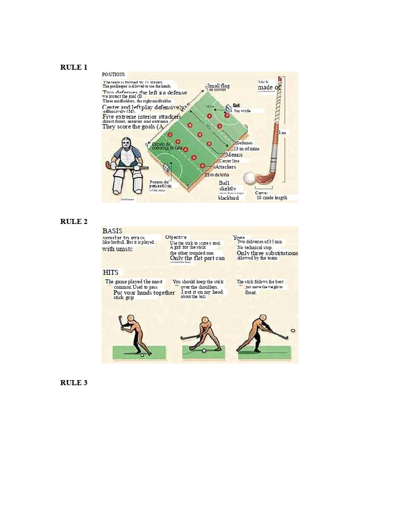 Field Hockey Rules and Regulations | PDF | Athletic Sports | Sports