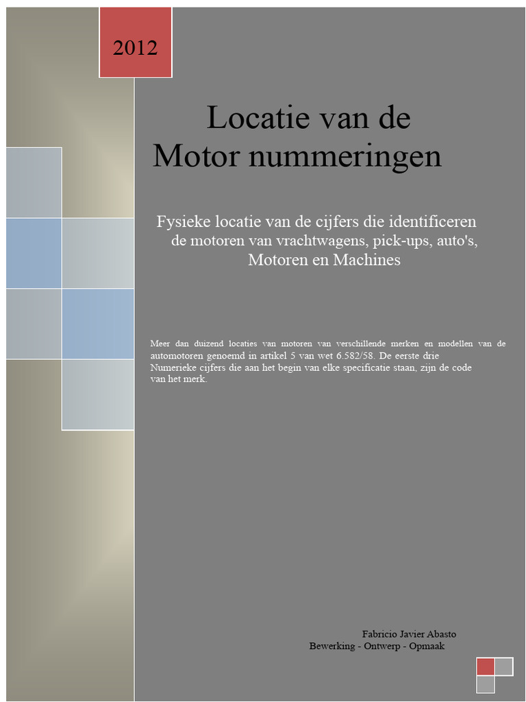 Locatie Nummer Van Motoren | PDF