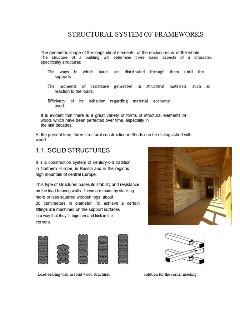 Wood Structural Systems Explained | PDF | Framing (Construction ...
