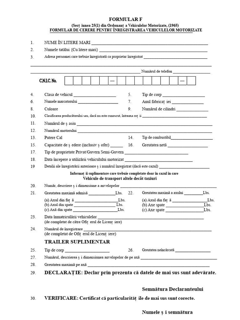 Formular F | PDF