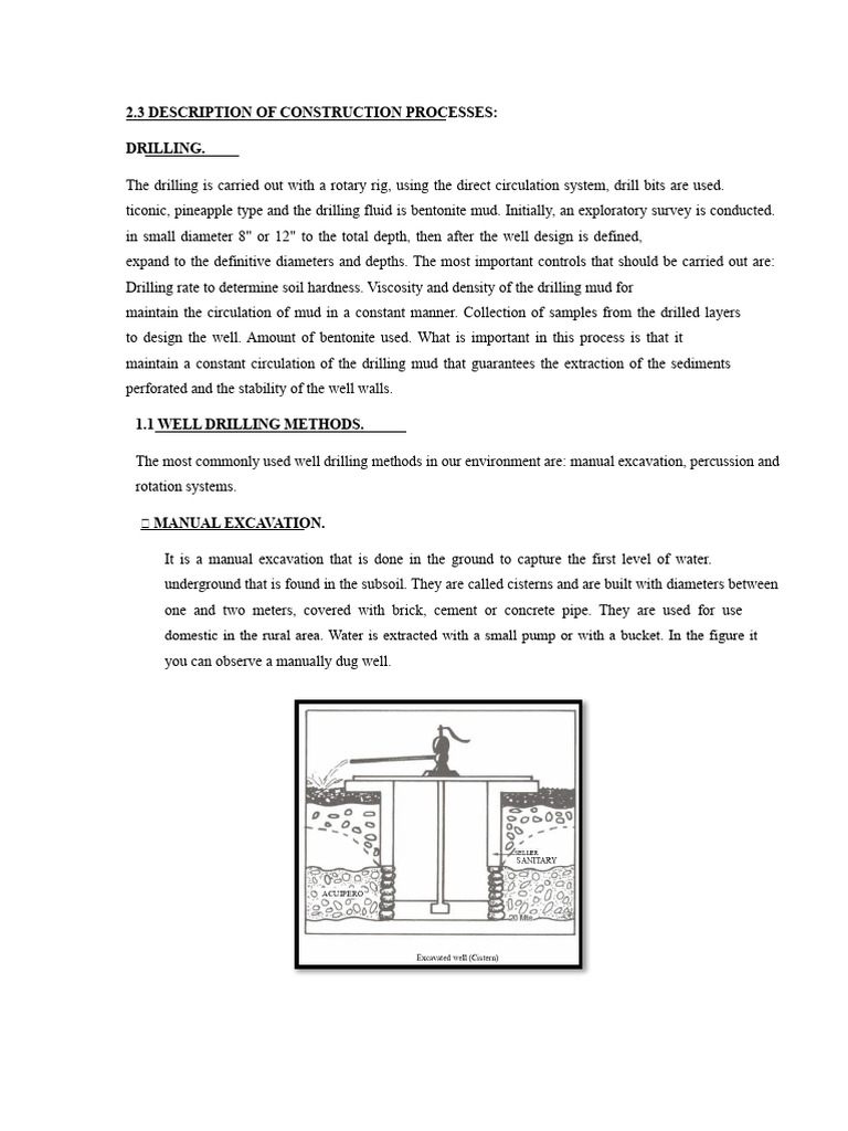 Well Drilling Methods and Processes | PDF | Pump | Pipe (Fluid Conveyance)