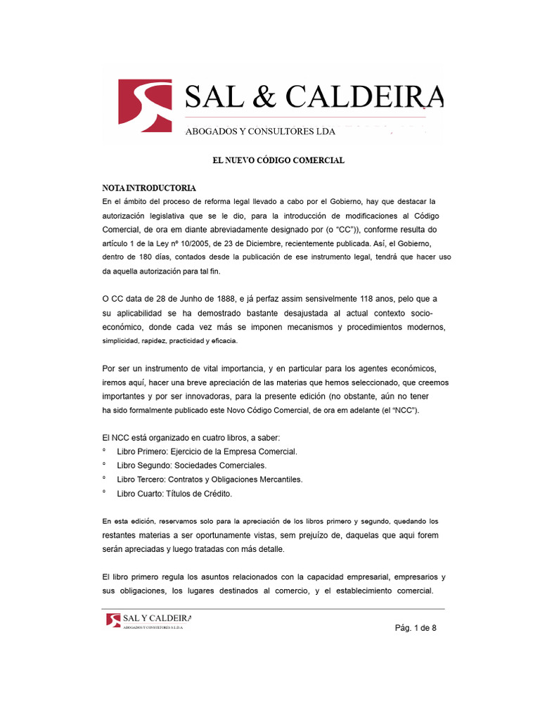 El Nuevo Código Comercial | PDF | Sociedad de responsabilidad limitada ...