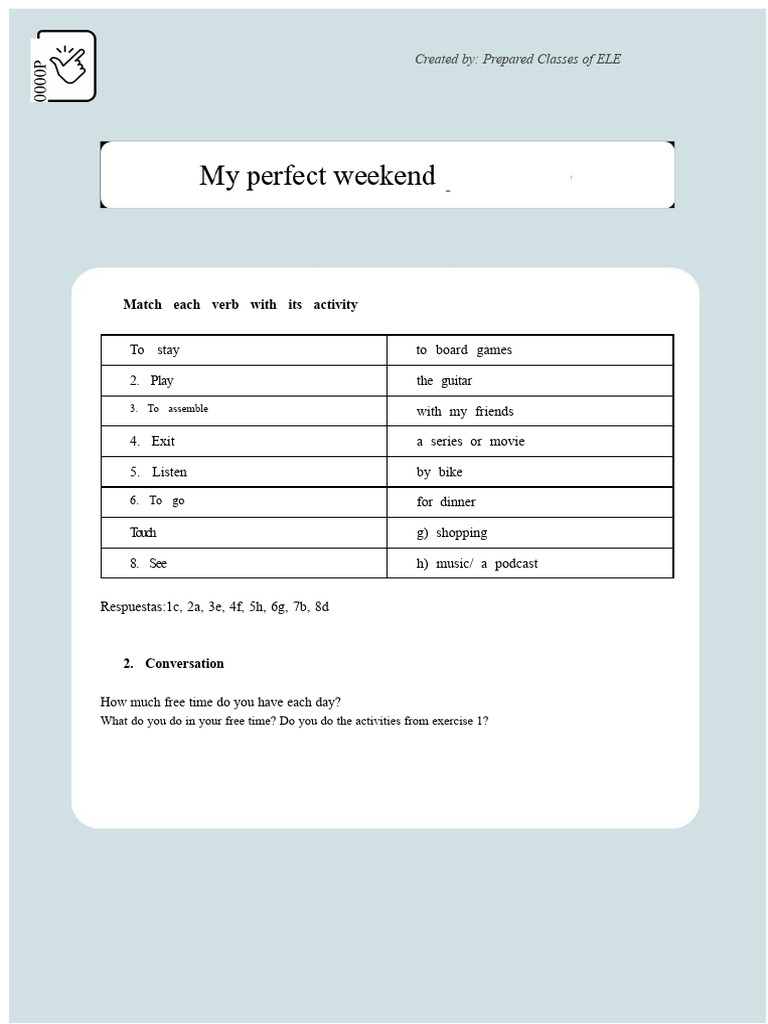 Perfect Weekend Activities for Everyone | PDF