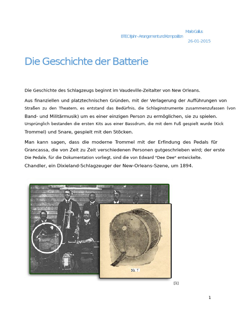 Geschichte Der Batterie