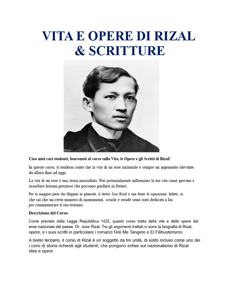 Modulo in Rizal UNIT 1 | PDF