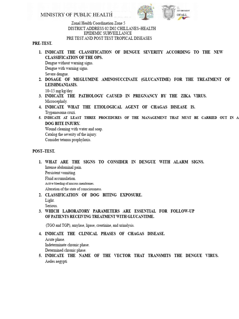 Pre and post test | PDF