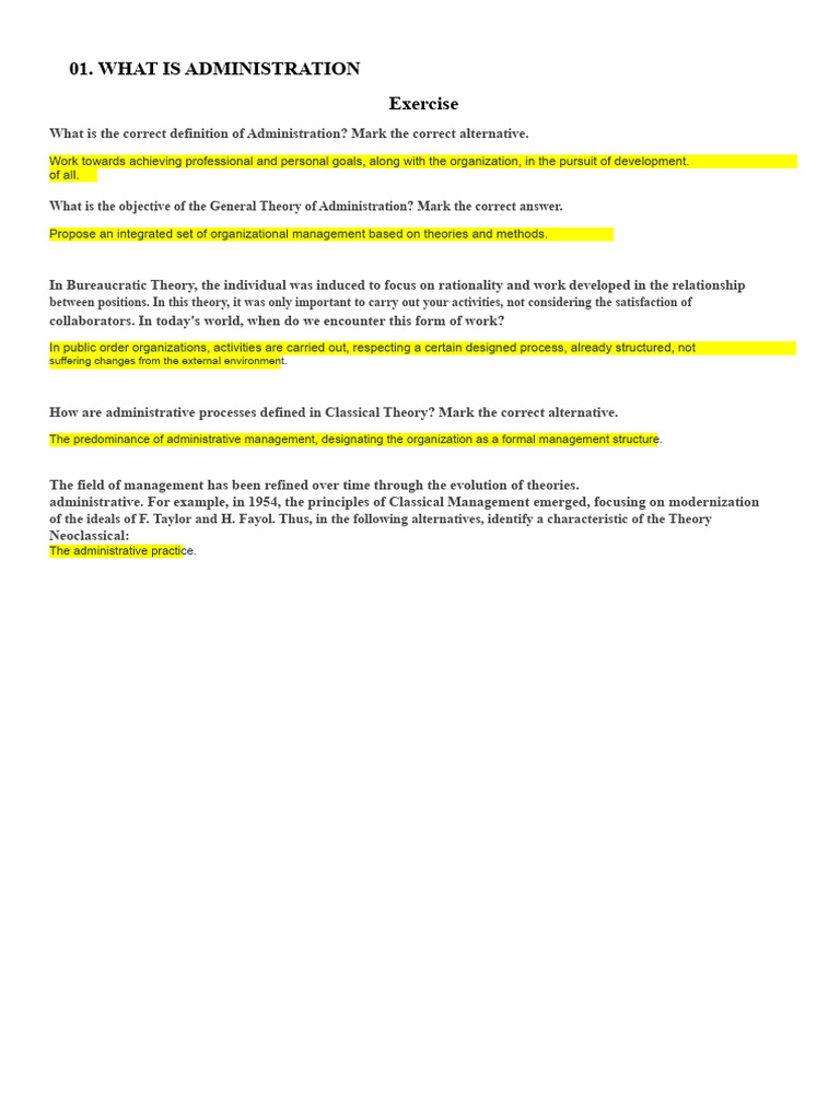 Understanding Administration and Management Roles | PDF | Leadership ...