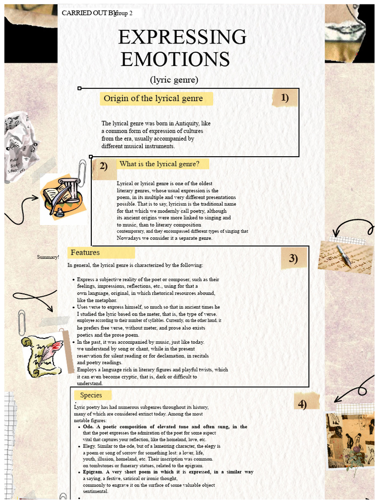 Understanding the Lyrical Genre | PDF | Poetry | Lyric Poetry