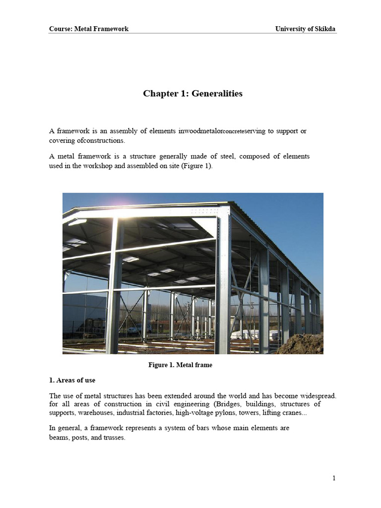 Metal Framework Overview and Applications | PDF | Screw | Welding