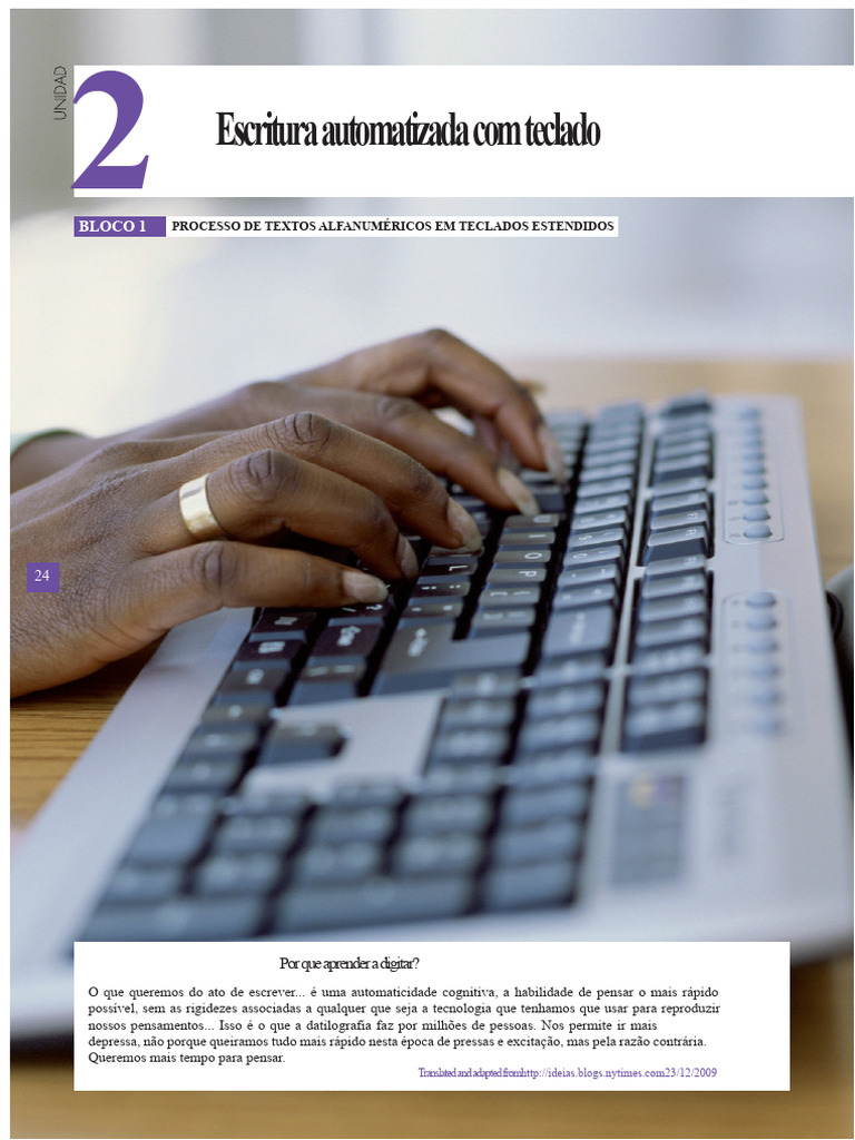 Aprenda a Digitar com Teclados Estendidos | PDF | Teclado de computador ...