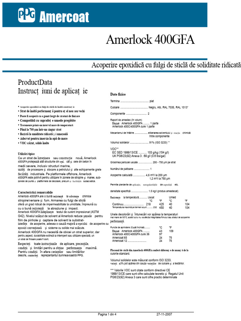 Amerlock 400 GFA | PDF
