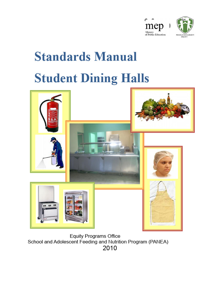 Student Dining Halls Standards Manual | PDF | Tableware | Waste