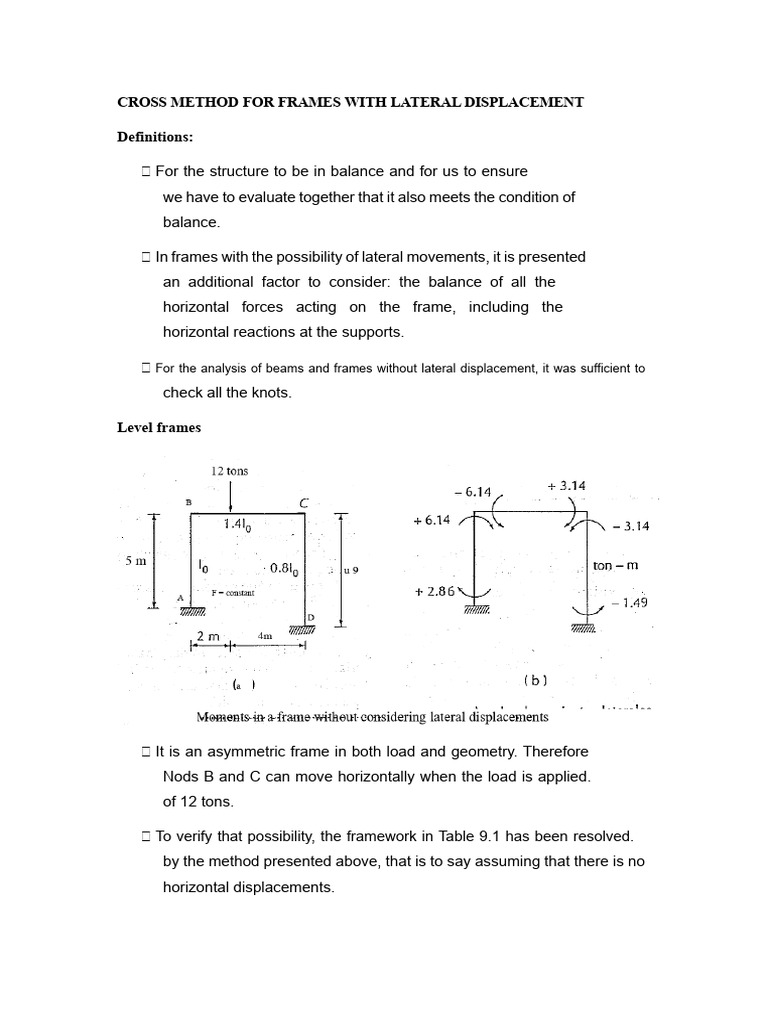 Structural Analysis Exercise Portico | PDF | Mechanical Engineering ...