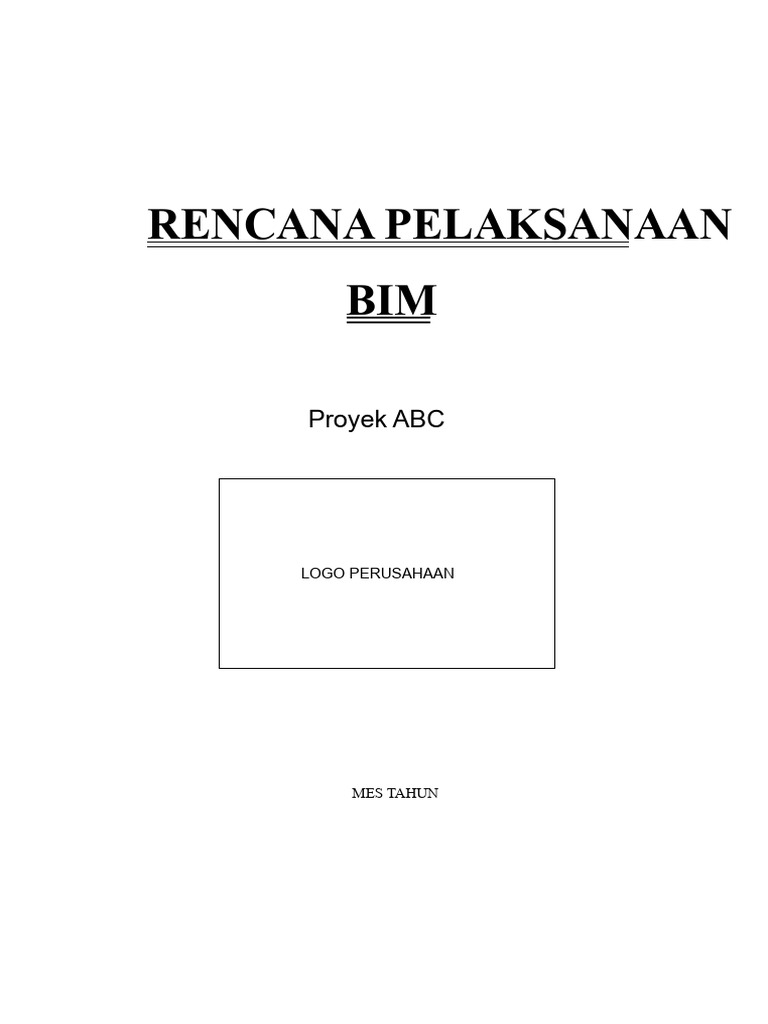 Rencana Pelaksanaan BIM Proyek ABC | PDF