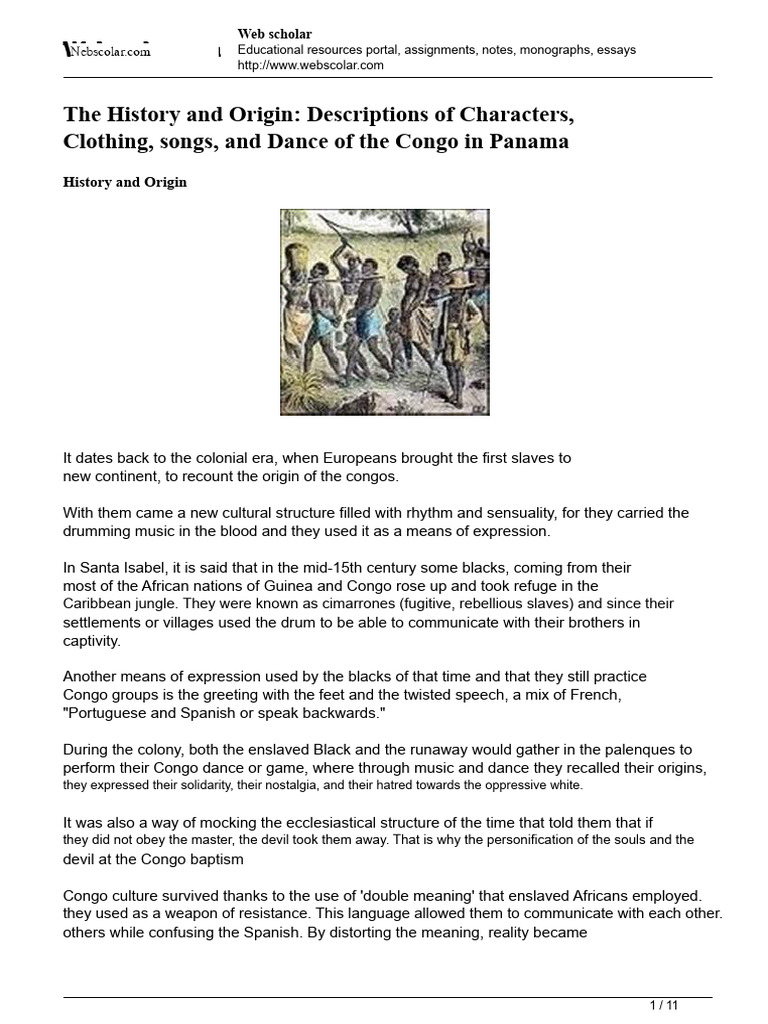 Congo Culture and Dance in Panama | PDF | Satan | Dances