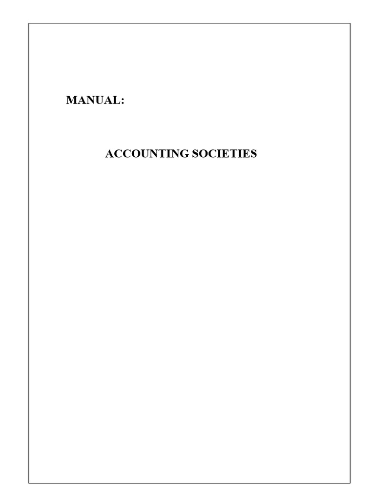 Accounting Manual for Business Entities | PDF | Expense | Partnership