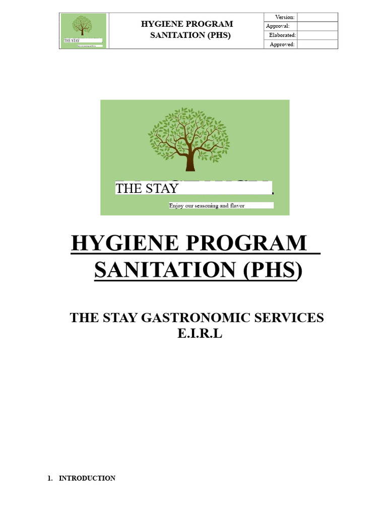 Hygiene and Sanitation Program Overview | PDF | Hygiene | Food Safety
