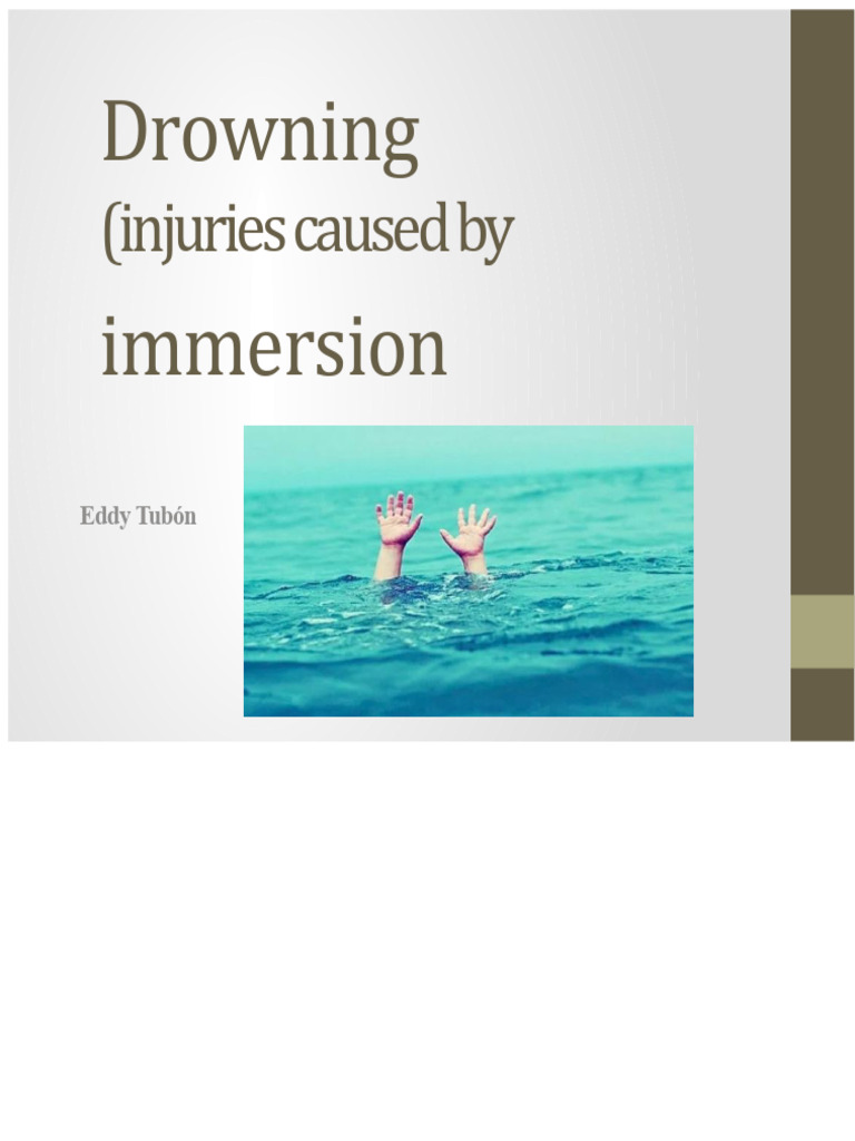 Drowning (Immersion Injuries) | PDF | Cardiopulmonary Resuscitation ...