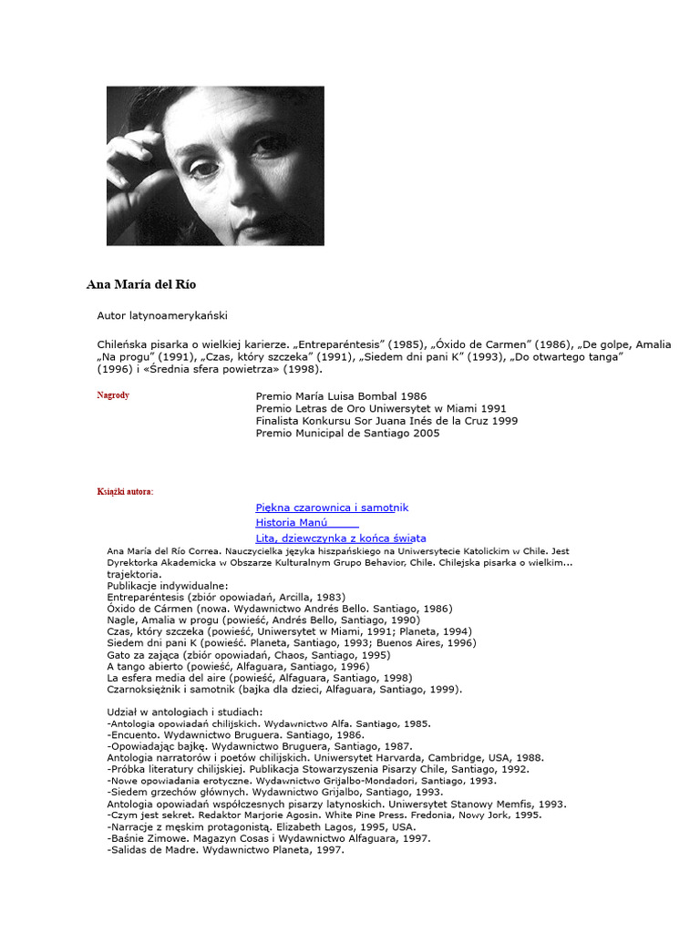 Ana María Del Río | PDF