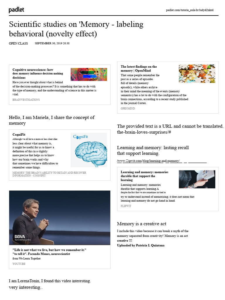 Memory and Decision-Making Insights | PDF | Memory | Neuroscience