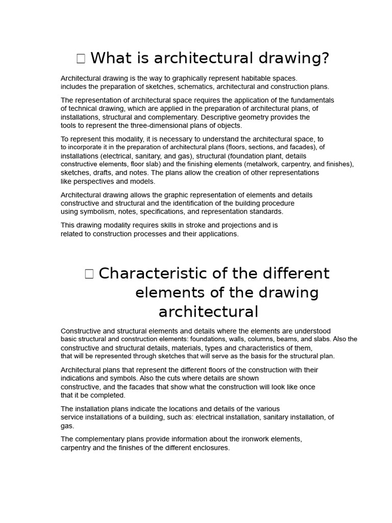 Understanding Architectural Drawing Basics | PDF | Drawing | Technical ...