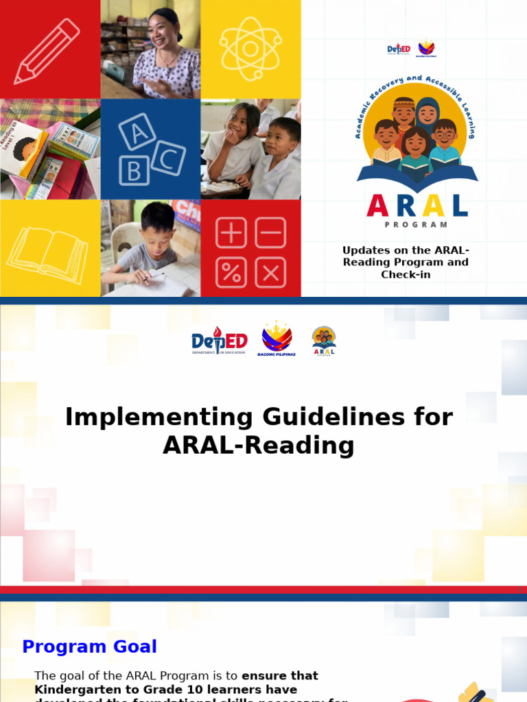 ARAL-Reading Program Guidelines 2025 | PDF | Cognitive Science | Cognition
