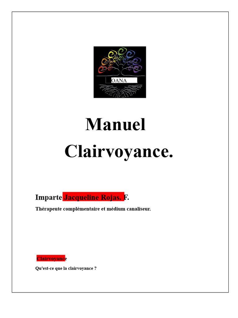 Guide sur la Clairvoyance et ses Usages | PDF | Médium (spiritisme ...