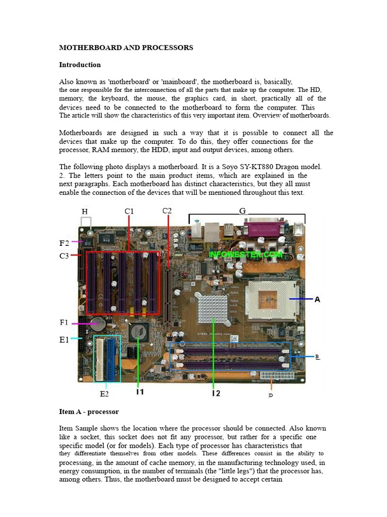 Understanding Motherboards and Processors | PDF | Central Processing ...