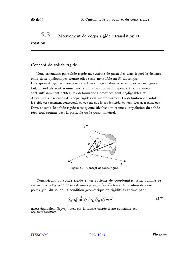 Translation Et Rotation | PDF | Mouvement de rotation | Cinématique