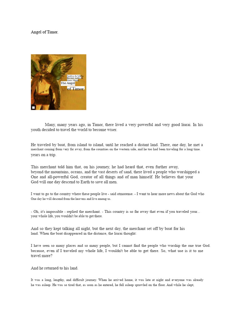 The Liurai's Quest for the True God | PDF | Biblical Magi | Angel