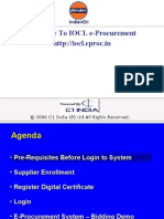 Welcome To IOCL E-Procurement