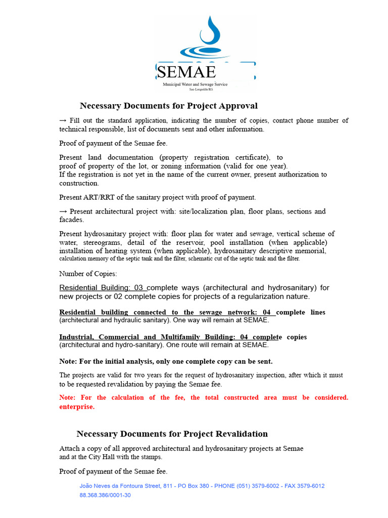 Project Approval Document Requirements | PDF