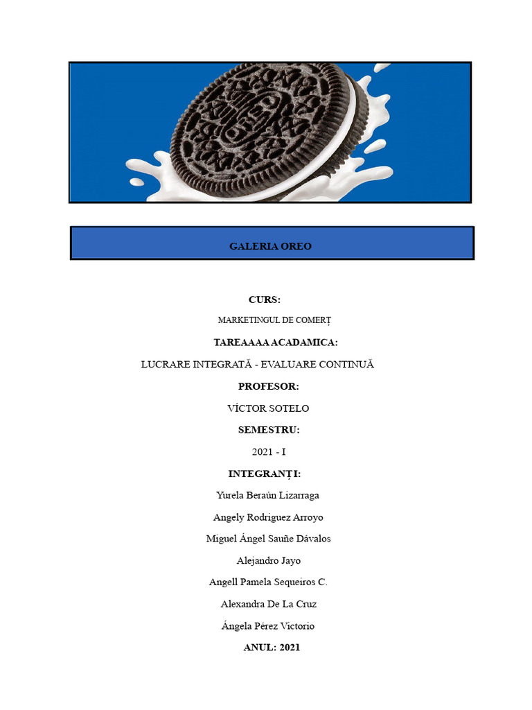 Grupul Oreo | PDF