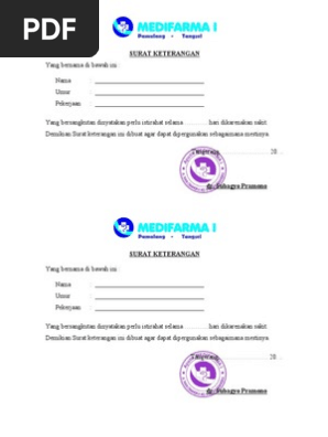 Tugas Contoh Surat Dokter