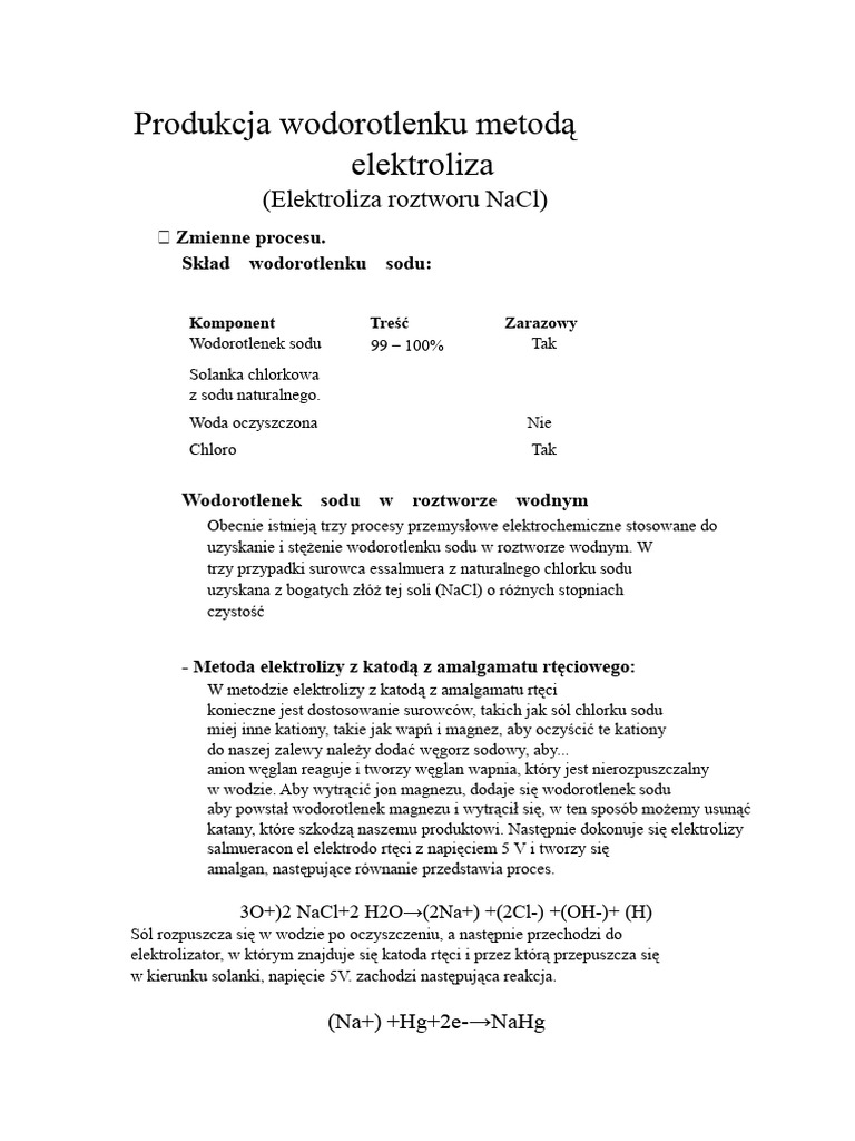 Wodorotlenek Sodu | PDF