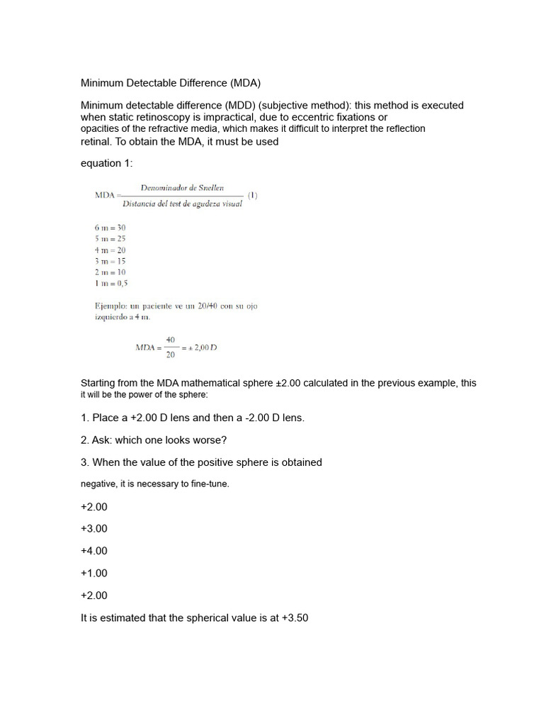 Minimum Detectable Difference in Vision | PDF | Light | Optics