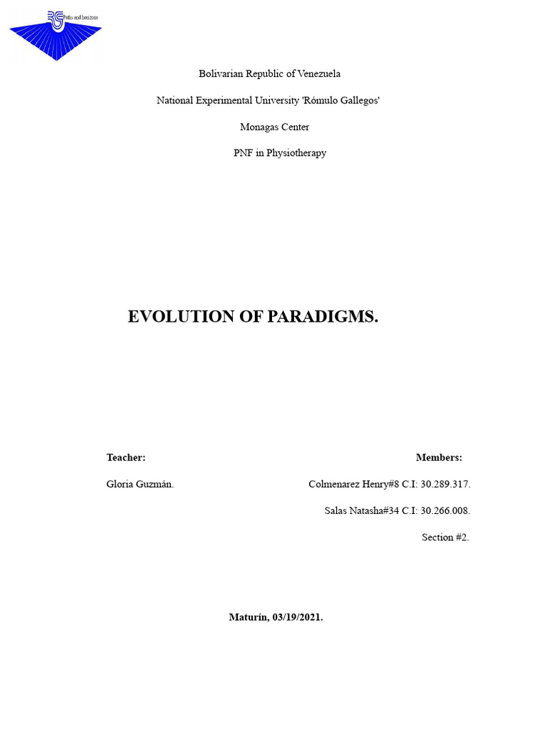 Evolution of Paradigms (Foundations of Knowledge I) | PDF | Paradigm ...