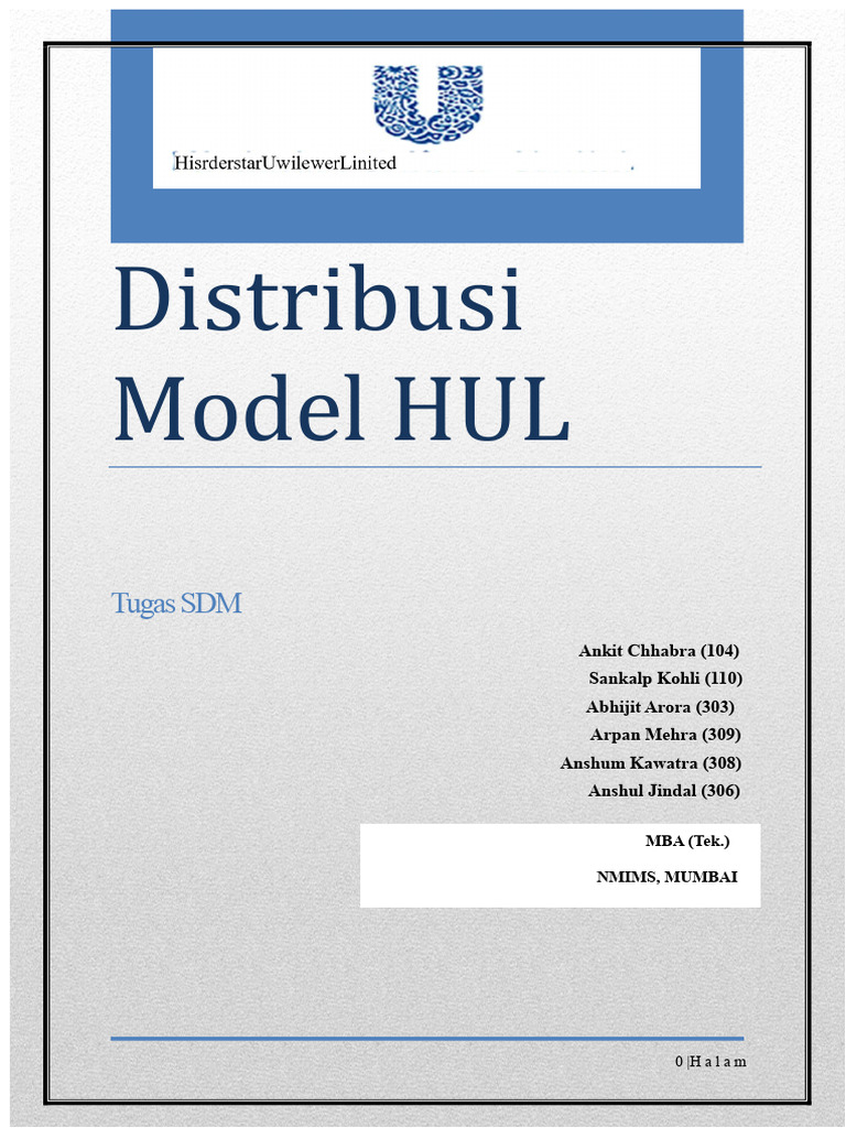 Model Distribusi HUL | PDF