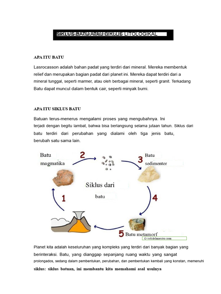 Silang Bahan Bahan Atau Silang Litologis | PDF
