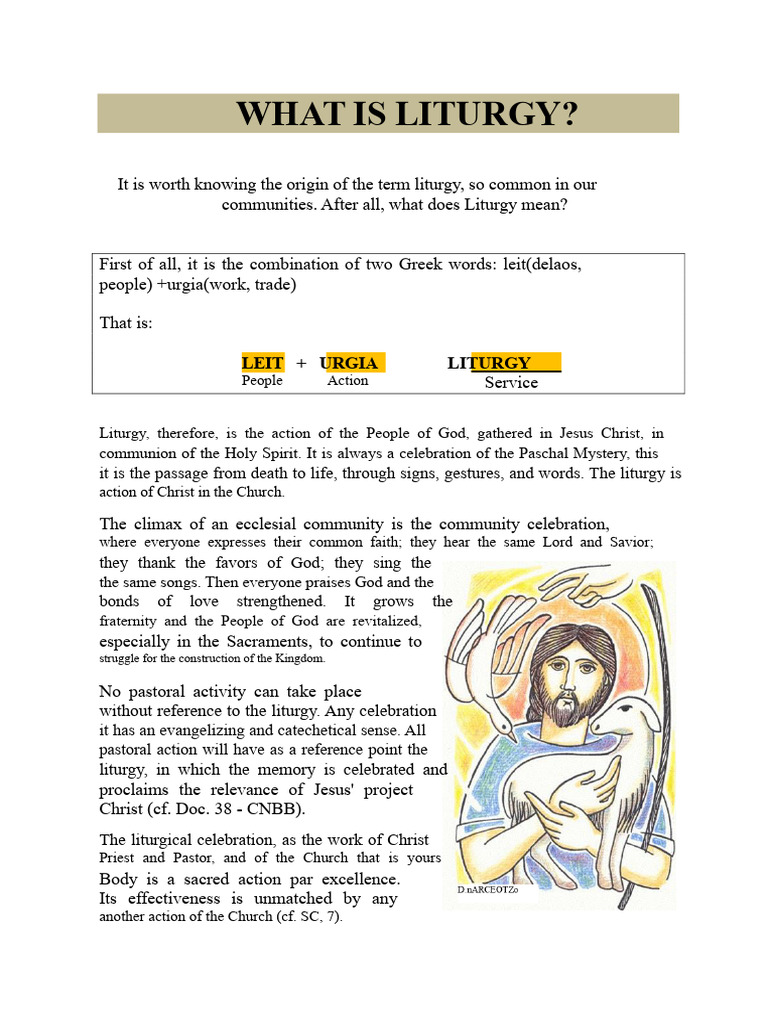 Understanding Liturgy's Meaning and Origin | PDF